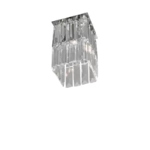 image of Prisma Designer Crystal Surface Mounted Spotlight Polished Chrome - Chrome Chrome Pattern, 1x G9