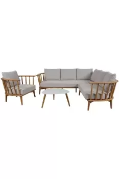 Image of Joanna Teak Luxury Corner Set - 6 Seats