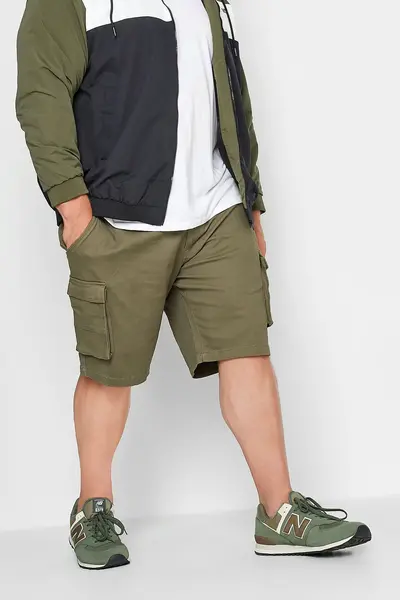 image of BadRhino Stretch Cargo Shorts Green