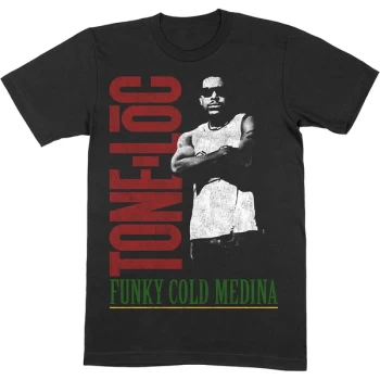 image of Tone Loc - Funky Cold Medina Unisex Large T-Shirt - Black