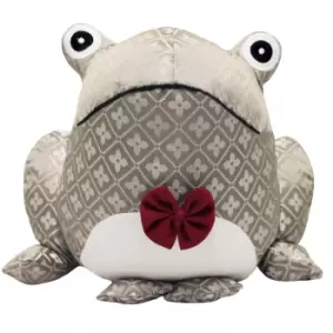 image of Paoletti Jacquard Frog Doorstop Polyester Sand Multi