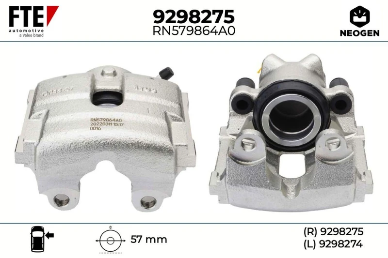 Image of Brake caliper FTE 9298275
