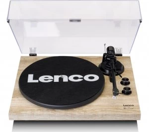 image of LENCO LBT-188 Belt Drive Bluetooth Turntable - Pine