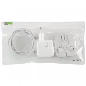 Image of Leitz Complete Traveller Zip Pouch, Clear, Plastic, Size S Pack 2