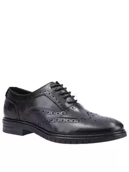 Image of Hush Puppies Hush Puppie Santiago Brogue Shoe, Black, Size 11, Men