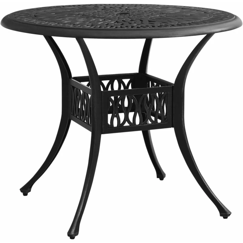 Image of VIDAXL Garden Table Black 90x90x74cm Cast Aluminium Vidaxl 8720286205891
