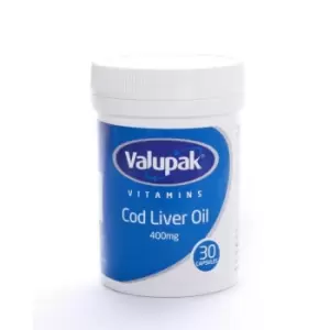 image of Valupak Vitamins Cod Liver Oil Capsules 400mg