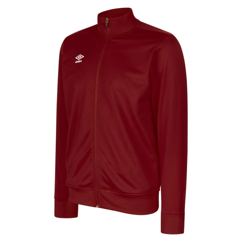 Image of Umbro Umbro Men Club Essential Jacket in Burgundy Size: Small Burgundy S Male 5063107672780