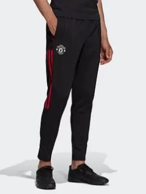 Image of adidas Manchester United Tiro Presentation Tracksuit Bottoms, Black Size XS Men