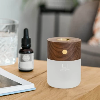 Image of Gingko Smart Diffuser Lamp - Walnut