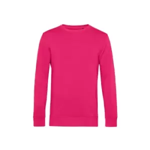 Image of B&C Mens Organic Crew Neck Sweat (XS) (Magenta Pink)