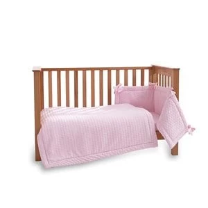 Image of Clair de Lune Marshmallow 3 piece Cot/Cot Bed Set - Pink