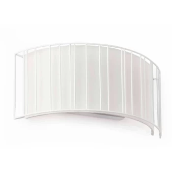 image of Faro Linda - 2 Light Indoor Wall Light White with Shade, E27