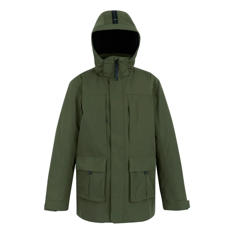 Image of Regatta Regatta Men Marron Waterproof Breathable Insulated Jacket in Green Size: large Green L Male 5063516098065