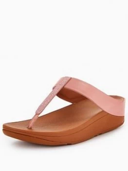 Image of FitFlop Fino Toe Post Sandal Dusky Pink Size 6 Women