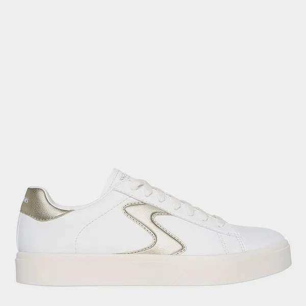 Image of Skechers Womens Eden LX - Beaming Glory Trainers UK Size 5 (EU 38) White Gold SKE2344-WTGD-5