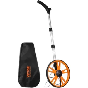 image of VEVOR Measuring Wheel 317mm Road Runner Telescoping Handle Feet/Inches w/ Bag