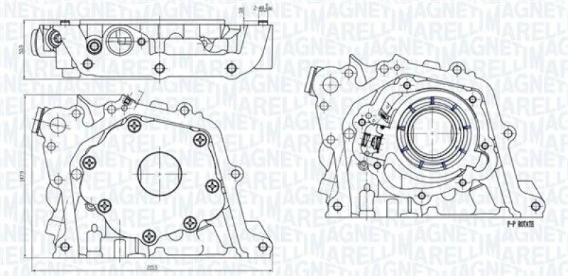 Image of MAGNETI MARELLI Oil Pump MAGNETI MARELLI 351516000126