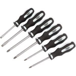 image of Draper 6 Piece Pound Thru Soft Grip Screwdriver Set