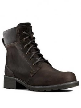 Image of Clarks Orinoco Spice Wide Fit Ankle Boot - Grey