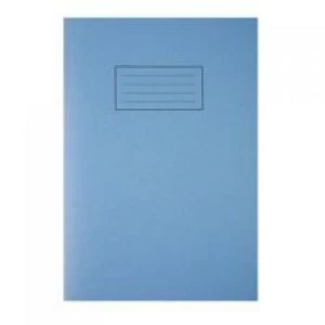 Image of Silvine A4 Exercise Book Plain Blue PK10