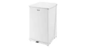 Image of Rubbermaid Commercial Products Defenders 95L Pedal Galvanised Steel Waste Bin