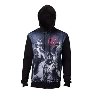 image of Assassins Creed - Live By The Creed Core Mens Medium Hoodie - Black