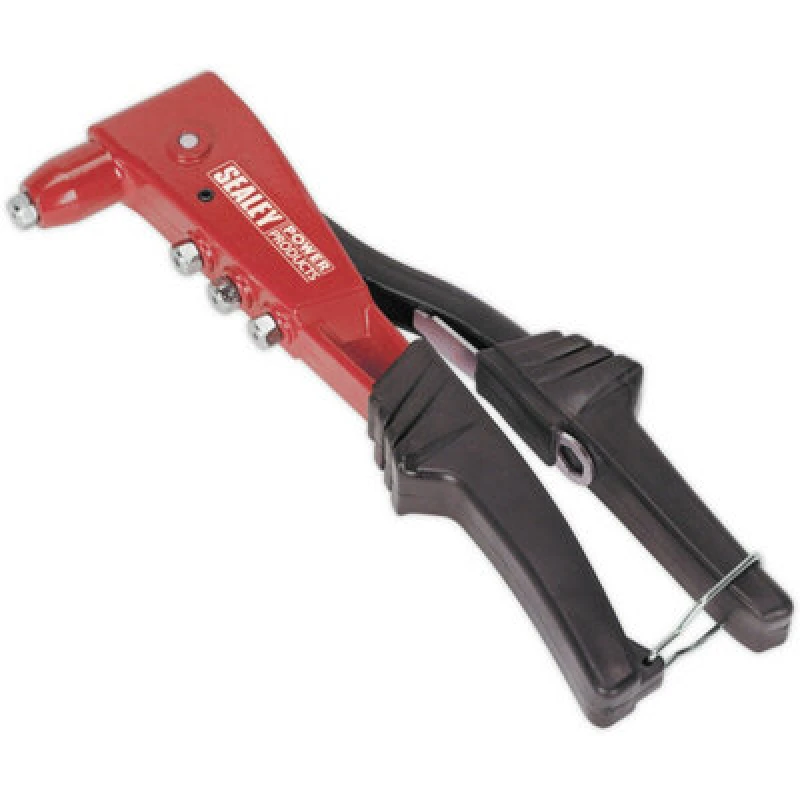 Image of Loops PREMIUM Riveter Tool Kit - Adjustable Nozzle 250mm Heavy Duty Grip Rivet Gun Multi