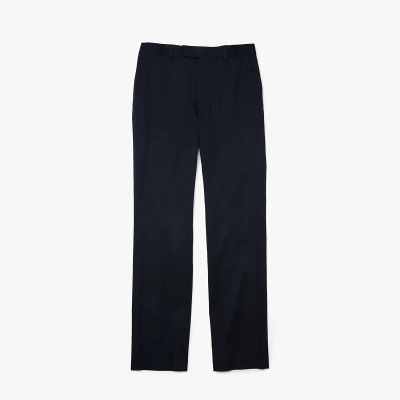 Image of Lacoste Slim Fit Stretch Cotton Chinos - Blue Blue S