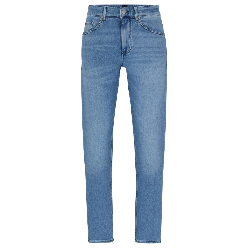 Image of Boss Mens Taber Straight Leg Jeans Turq/Aqua male 32W L