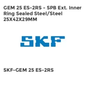 Image of GEM 25 ES-2RS - SPB Ext. Inner Ring Sealed Steel/Steel 25X42X29MM
