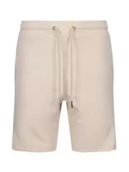 image of Luke 1977 Jaquard Jersey Short - Cream, Size L, Men