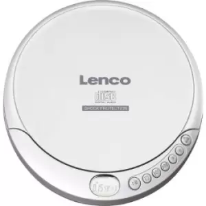 image of Lenco CD-201 Portable CD player CD, CD-R, CD-RW, MP3 Battery charger Silver