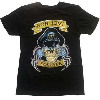 Image of Bon Jovi - Forever Unisex Large T-Shirt - Black
