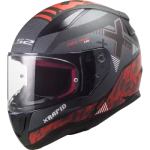 Image of LS2 FF353 Rapid Xtreet Matt Black Red M