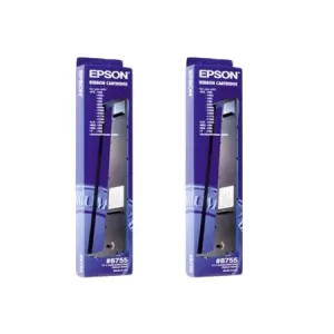 Image of Epson 8755 Black Fabric Ribbon Cartridge