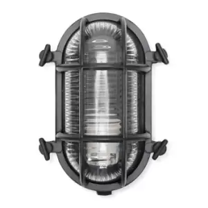 image of Bow Black Outdoor Wall Bulkhead Light