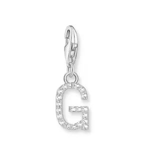 image of THOMAS SABO Silver Zirconia Letter G Charm