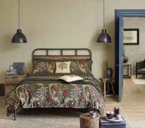 Image of William Morris, Seaweed Double Duvet Cover in Black
