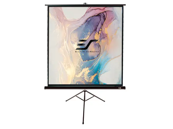 image of Elite Screens 100" T100UWH Freestanding Projector Screen