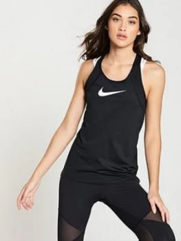 image of Nike Training Mesh Tank Top Black Size L Women