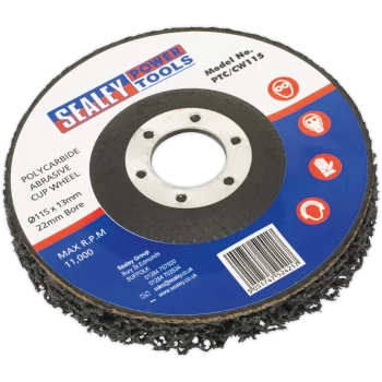 image of Sealey Polycarbide Abrasive Disc 115mm