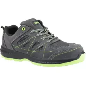 Image of Centek Mens Suede Trainers (11 UK) (Grey/Green) - Grey/Green
