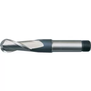 Image of Sherwood 1.1/8"X1" HSS 2 Flute Threaded Shank Ball Nosed Slot Drills