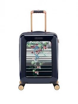 Image of Ted Baker Take Flight Small 4 Wheel Pergola Stripe Suitcase
