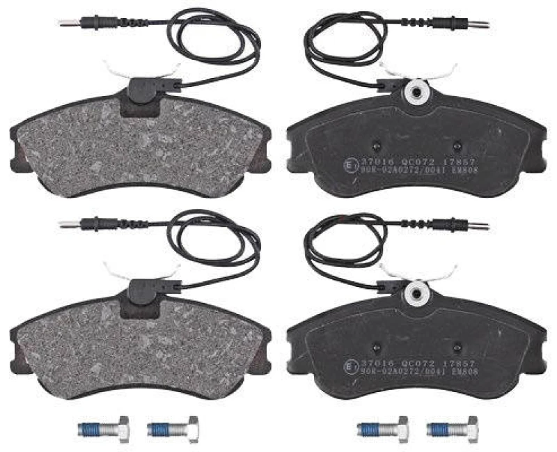 Image of A.B.S. 37016 Brake pad set with integrated wear sensor Brake Pad Set,disc brake (402)