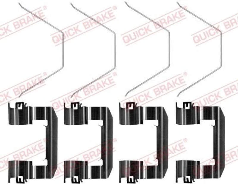 Image of QUICK BRAKE Brake pad fitting kit QUICK BRAKE 109-0021