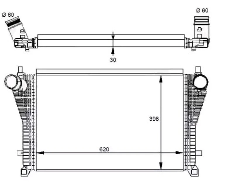 Image of NRF 30291 Intercooler Intercooler,charger (468)