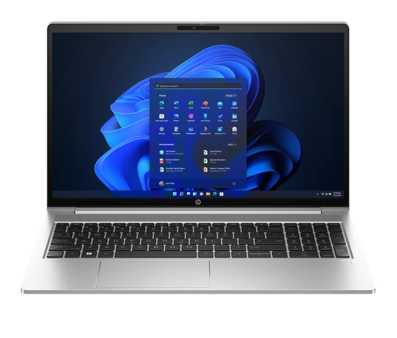 Image of HP ProBook 455 G10 Laptop, AMD Ryzen 5 7530U, 8GB RAM, 256GB SSD, 15.6" Full HD IPS, AMD Radeon, Windows 11 Pro 9Y6R9AT#ABU