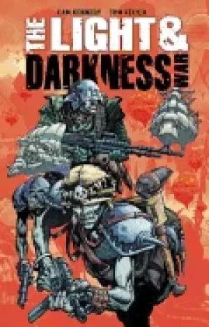 Image of light and darkness war